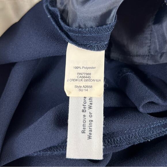 J.Crew Navy Pleated Trouser Style Career Dress Shorts Size 4 - Picture 5 of 6